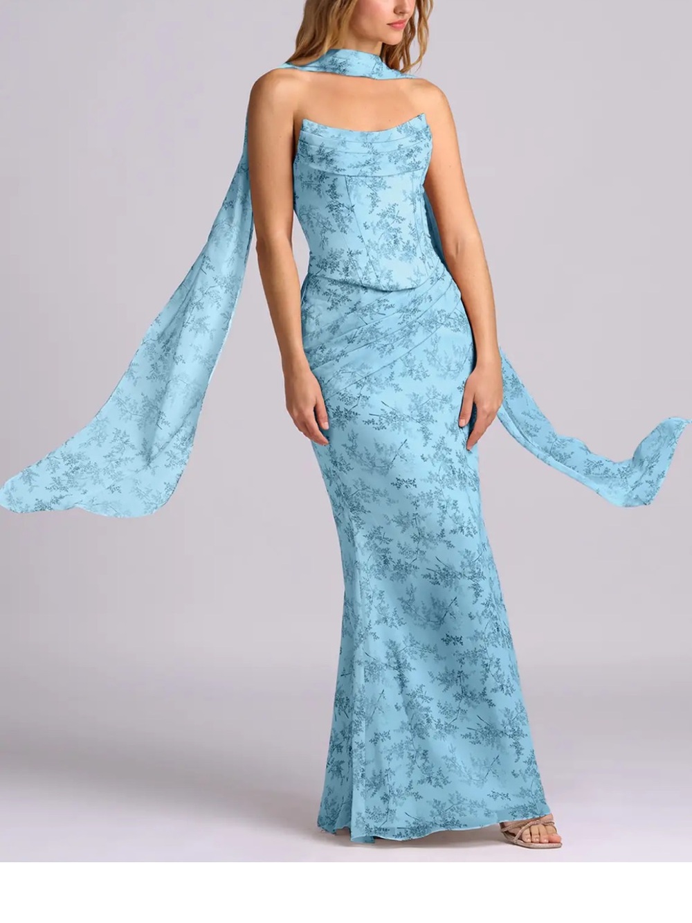Azazie Sorrel Boye Fern Floral Bridesmaid Dress